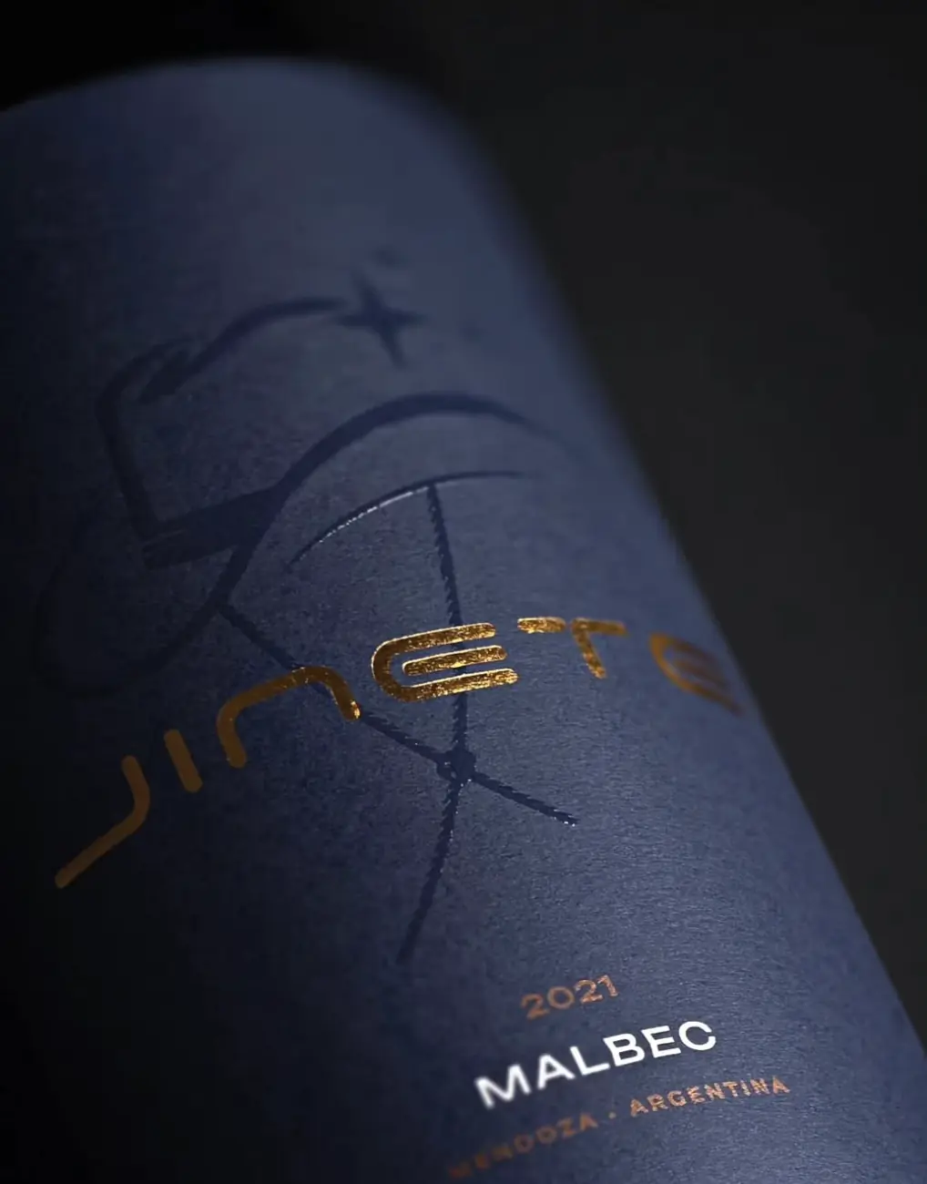 Etiqueta de vino Jinete